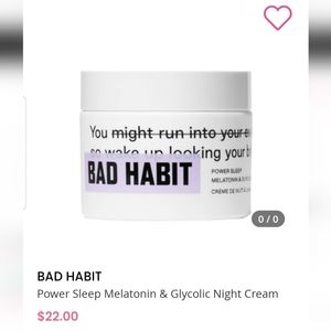 Bad Habit Power Sleep & Glycolic Night Cream